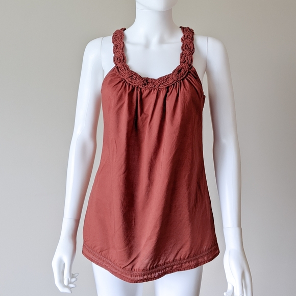 Esprit Rust Braided Halter Tank Top - Picture 4 of 5